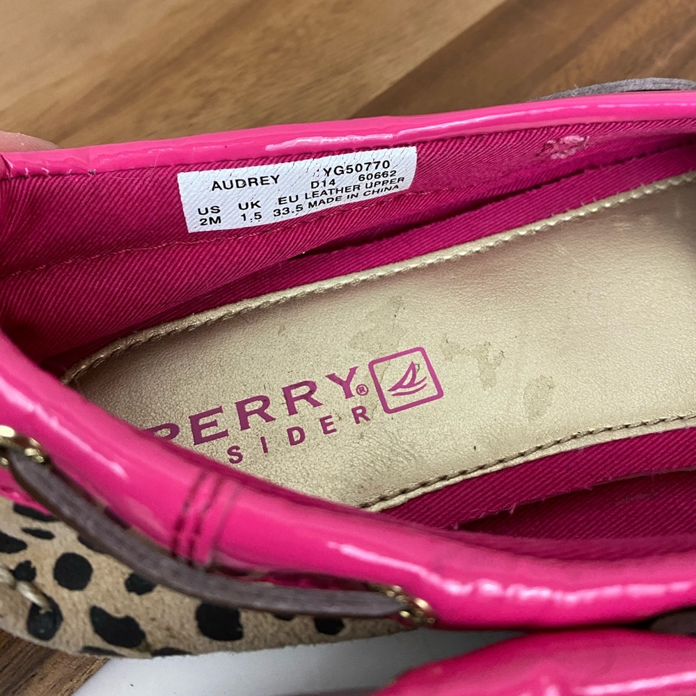 Sperry Top-Sider Audrey Leopard Pink Boat Shoe - Picture 2 of 8